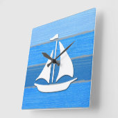 Nautisch thematisch ontwerp vierkante klok (Hoek)