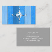 Nautisch thematisch ontwerp visitekaartje (Voorkant / Achterkant)