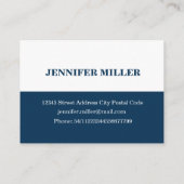 Nautisch thematisch ontwerp visitekaartje (Achterkant)