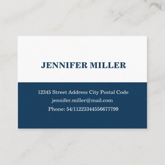 Nautisch thematisch ontwerp visitekaartje (Achterkant)