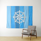 Nautisch thematisch ontwerp wandkleed (In Situ (horizontaal))