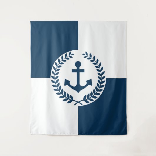 Nautisch thematisch ontwerp wandkleed (Voorkant)