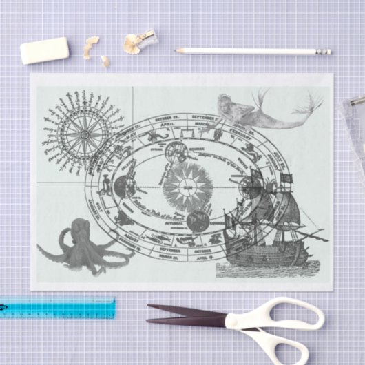 Nautisch Tissuepapier (Craft)