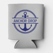 Nautisch Touw & Anker Monogram Blikjeskoeler (Voorkant)