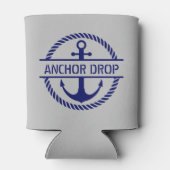 Nautisch Touw & Anker Monogram Blikjeskoeler (Achterkant)