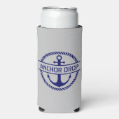 Nautisch Touw & Anker Monogram Seltzer Blikjeskoeler (Seltzer Voorkant)