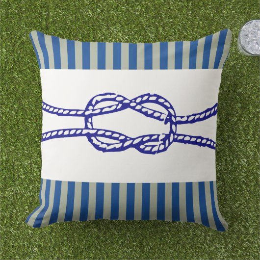 nautisch touw buitenkussen (Gras)