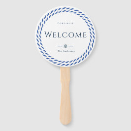 Nautisch Touw Formeel Welkom Wit Handwaaier