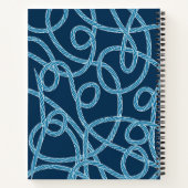 Nautisch Touw Marine Blue Beach House Guest Book Notitieboek (Achterkant)