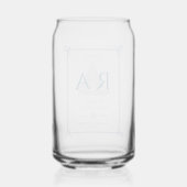 nautisch touw monogram marine blikvorm glas (Voorkant)