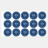 nautisch touw monogram marine labels (Vel)