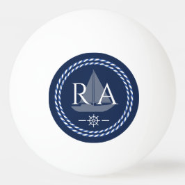 nautisch touw monogram marine pingpongbal