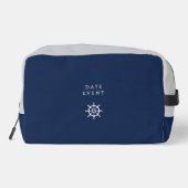 nautisch touw monogram marine toilettasje (Achterkant)