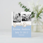 Nautisch touw Sla de datum op Aankondigingskaart (Staand voorkant)