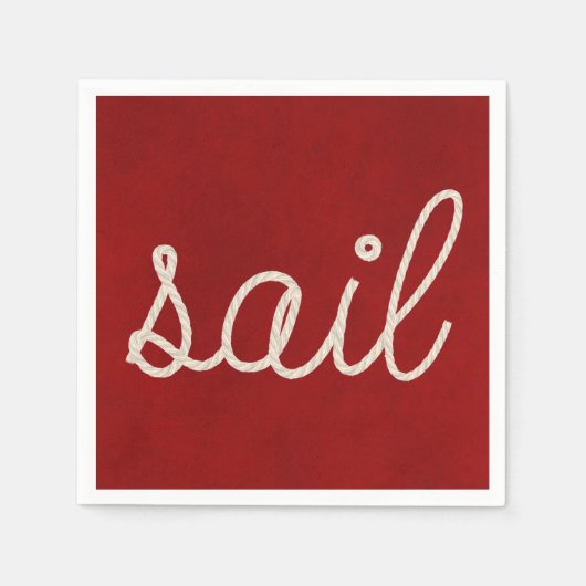 Nautisch touw voor zeilen servetten (Voorkant)