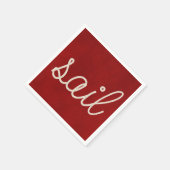 Nautisch touw voor zeilen servetten (Hoek)