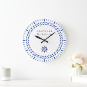 Nautisch Touw Witte Wandklok (Huis)