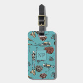 Nautisch Turquoise Blue Ocean Diving Bagagelabel (Voorkant verticaal)