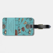 Nautisch Turquoise Blue Ocean Diving Bagagelabel (Achterkant horizontaal)