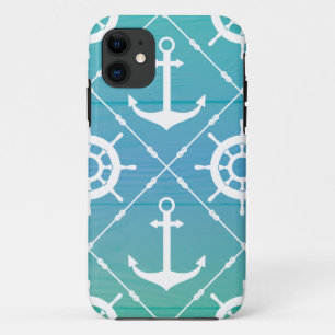 Nautisch turquoise-ontwerp Case-Mate iPhone case