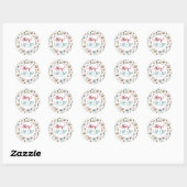 Nautisch vakantie gepersonaliseerd ronde sticker (Vel)