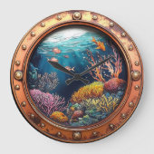 Nautisch venster Deep Zee Radiance Onderwater Kora Grote Klok (Voorkant)