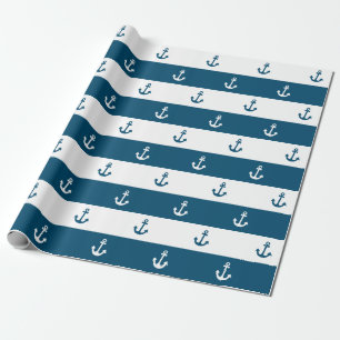 Nautisch verankeringspapier cadeaupapier
