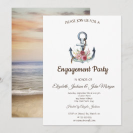 Nautisch Verloving waterverf-ankervloeren Kaart