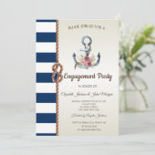 Nautisch Verloving waterverf-ankervloeren Kaart (Staand voorkant)