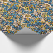 Nautisch verpakkingspapier cadeaupapier (Hoek)