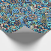 Nautisch verpakkingspapier cadeaupapier (Hoek)