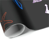 Nautisch verpakkingspapier, zeethema cadeaupapier (Rol Hoek)