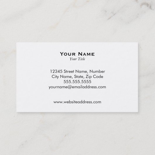 Nautisch Visitekaartje (Achterkant)