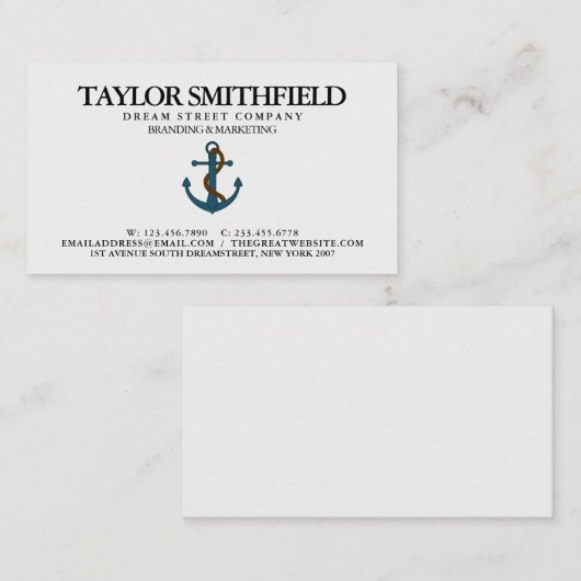  Nautisch Visitekaartje (Voorkant / Achterkant)