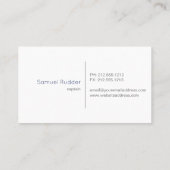 Nautisch visitekaartje (Achterkant)