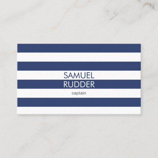 Nautisch visitekaartje (Voorkant)