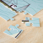 Nautisch vispatroon legpuzzel (Zijkant)