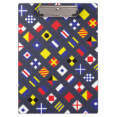 Nautisch vlaggenpatroon klembord (Voorkant)