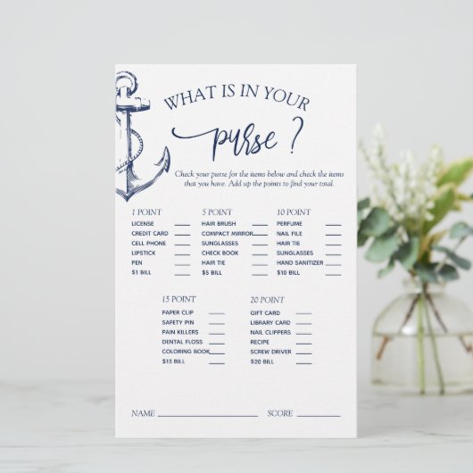 Nautisch Vrijgezellenfeest-anker (Staand voorkant)