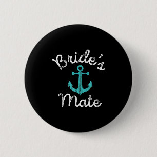 Nautisch vrijgezellenfeest cadeau _ scheepsanker B Ronde Button 5,7 Cm