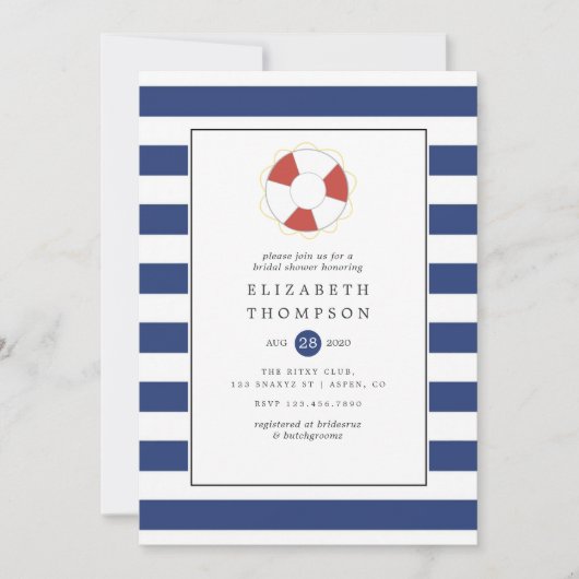 Nautisch Vrijgezellenfeest Kaart (Voorkant)