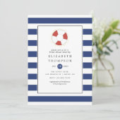 Nautisch Vrijgezellenfeest Kaart (Staand voorkant)