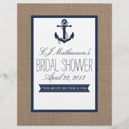 Nautisch Vrijgezellenfeest met anker zee Ontvanger