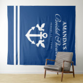 Nautisch vrijgezellenfeest partij foto booth achte wandkleed (In Situ (horizontaal))