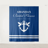 Nautisch vrijgezellenfeest partij foto booth achte wandkleed (Voorkant)