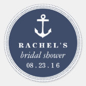 Nautisch Vrijgezellenfeest van de helling Ronde Sticker (Voorkant)