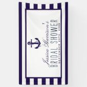 Nautisch Vrijgezellenfeest van zeemacht Stripe Spandoek (Verticaal)