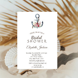 Nautisch Vrijgezellenfeest waterverf-ankervloeren Kaart