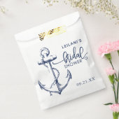 Nautisch Vrijgezellenfeest wit anker Bedankzakje (Gezegeld)