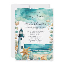 Nautisch vuurtoren Baby shower